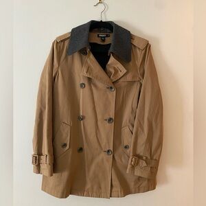 DKNY Trench Coat with Removable Grey Wool Liner